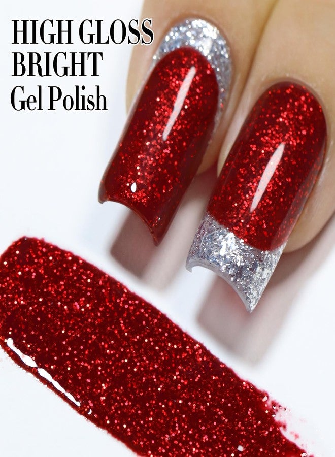 دابل ريذم طلاء جل لامع من Double Rhythm، 15 مل، لامع، عاكس، لون مغناطيسي، مناسب لصالونات تجميل الأظافر، اصنعيه بنفسك في المنزل (أحمر كرزي - B1051) - Image 5