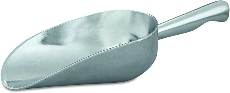 Adcraft ALS5 5 oz Capacity 5 Length x 238 Width Mirror Finish Heavy Duty Cast Aluminum Scoop with Contoured Handle