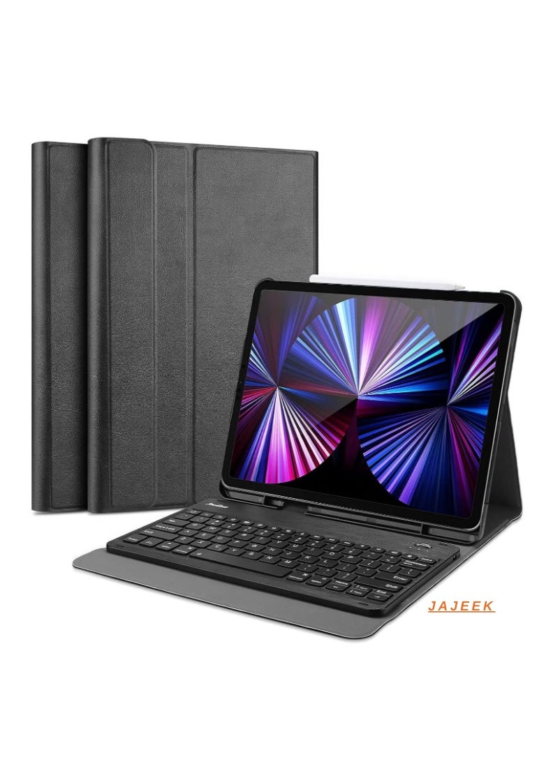 JAJEEK Slim Folio Pro Backlit Bluetooth Keyboard Case – Compatible with iPad Pro 11-inch 1st, 2nd, 3rd, 4th Gen (2018-2022), Wireless Bluetooth Keyboard, Adjustable Backlit Keys, Slim & Lightweight Protective Case  - Image 1