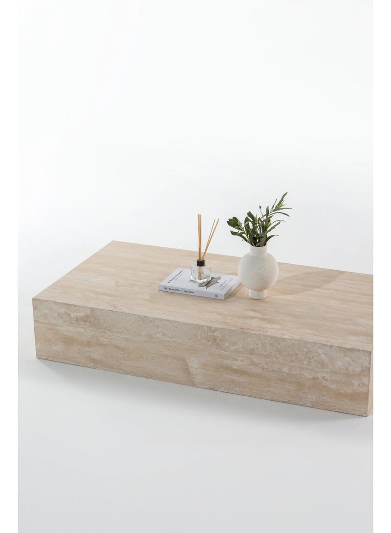 Modern Style Turkish Travertine Coffee Table - Image 4