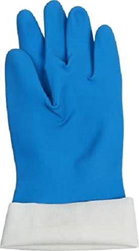 RBGIIT RBGIIT Seebuy Premium Reusable Latex Silicone Safety Gloves for WashingCleaning Kitchen Garden and Sanitation Colors Blue May Vary 2 Pair  - Image 3