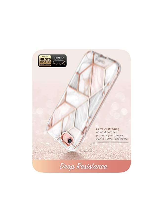 I-blason Cosmo Case for iPhone SE 2022 (3rd Generation), [Built-in Screen Protector] Slim Full-Body Stylish Protective Case for iPhone SE (2022)/iPhone SE (2020)/iPhone 8/iPhone 7 (Marble) - Image 5