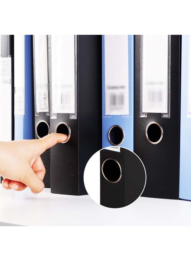 Simaa 1Pc 55Mm A4 Thickened Pp Hook And Loop File Box / Document Box / Data Box Voucher Document Storage Box Accounting Supplies Office Supplies 20883 Black - Image 5