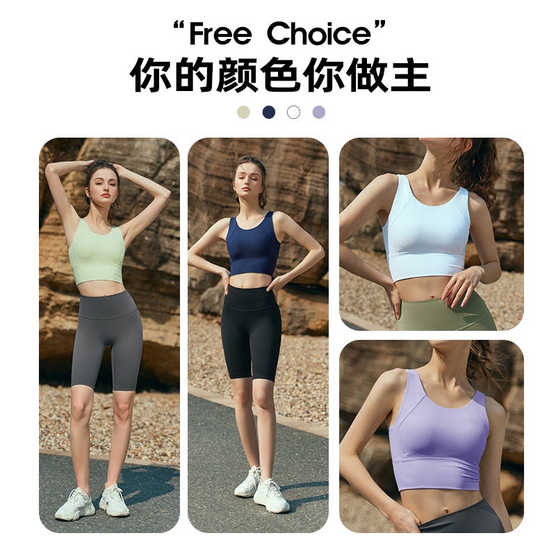 High Impact Sports Bra Yoga Fitness Vest Vigor Purple - Image 4