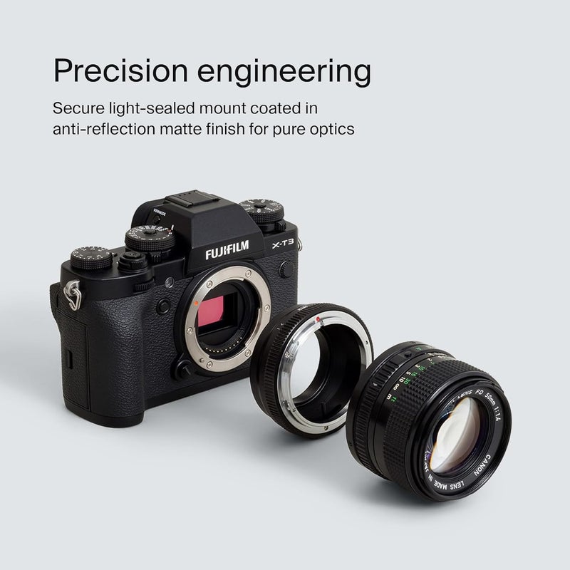 Urth محول عدسة: متوافق مع عدسات كانون FD لجسم كاميرا فوجي فيلم X - Image 4