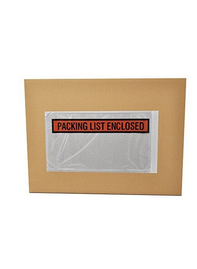 PackagingSuppliesByMail Packing List Enclosed Shipping Envelope 5.5X10 Panel Face Pouches Adhesive Bags Case Of 1000 