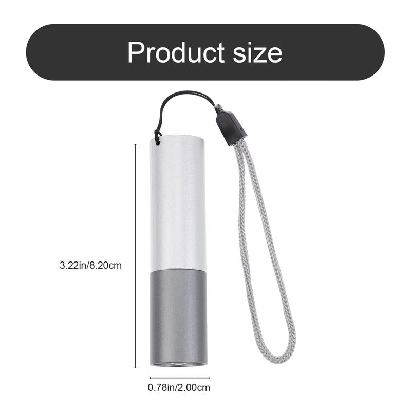 USB Rechargeable Zoomable Aluminum Alloy Flashlight Portable Compact Outdoor Torch - Image 3