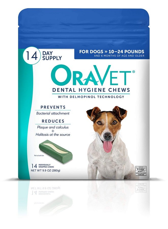 OraVet Dental Hygiene Chews for Small Dogs, Oral Care with Delmopinol, Vanilla Flavor, 14 Count - Image 1