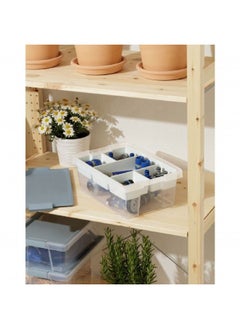 TATAY Multi Purpose Stackable Storage Box with Lid Blue Mist and Clear 7 L 1157600  - Image 3