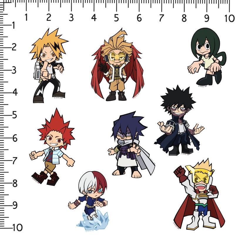 GRAPHICS & MORE My Hero Academia Chibi 50ct Vinyl Large Deluxe Stickers Variety Pack â€“ Officially Licensed Anime Collection â€“ Laptop, Water Bottle, Scrapbooking, Tablet, Indoor/Outdoor - Image 2