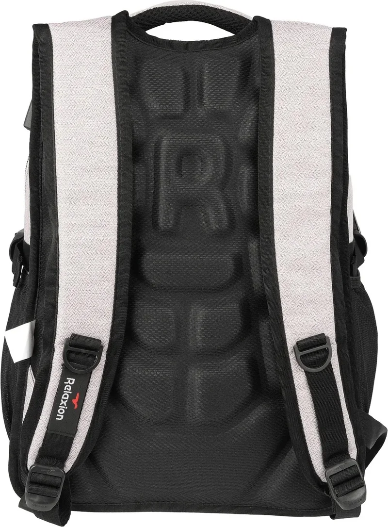 ريلاكسن Light Grey 2225 Waterproof Lined Fabric Backpack