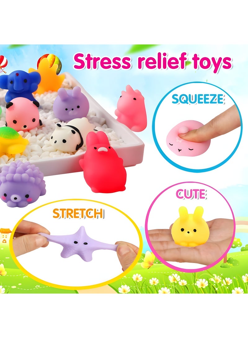 80 Pcs Kawaii Squishies, Mochi Squishy Toys for Kids Party Favors, Mini Stress Relief Toys for Party Favors, Classroom Prizes, Birthday Gift, Goodie Bag Stuffers - Image 2