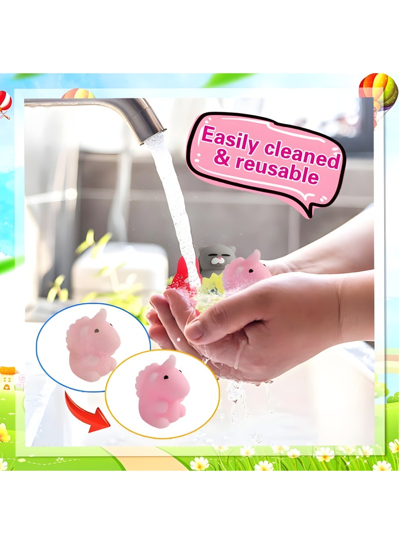 80 Pcs Kawaii Squishies, Mochi Squishy Toys for Kids Party Favors, Mini Stress Relief Toys for Party Favors, Classroom Prizes, Birthday Gift, Goodie Bag Stuffers - Image 3