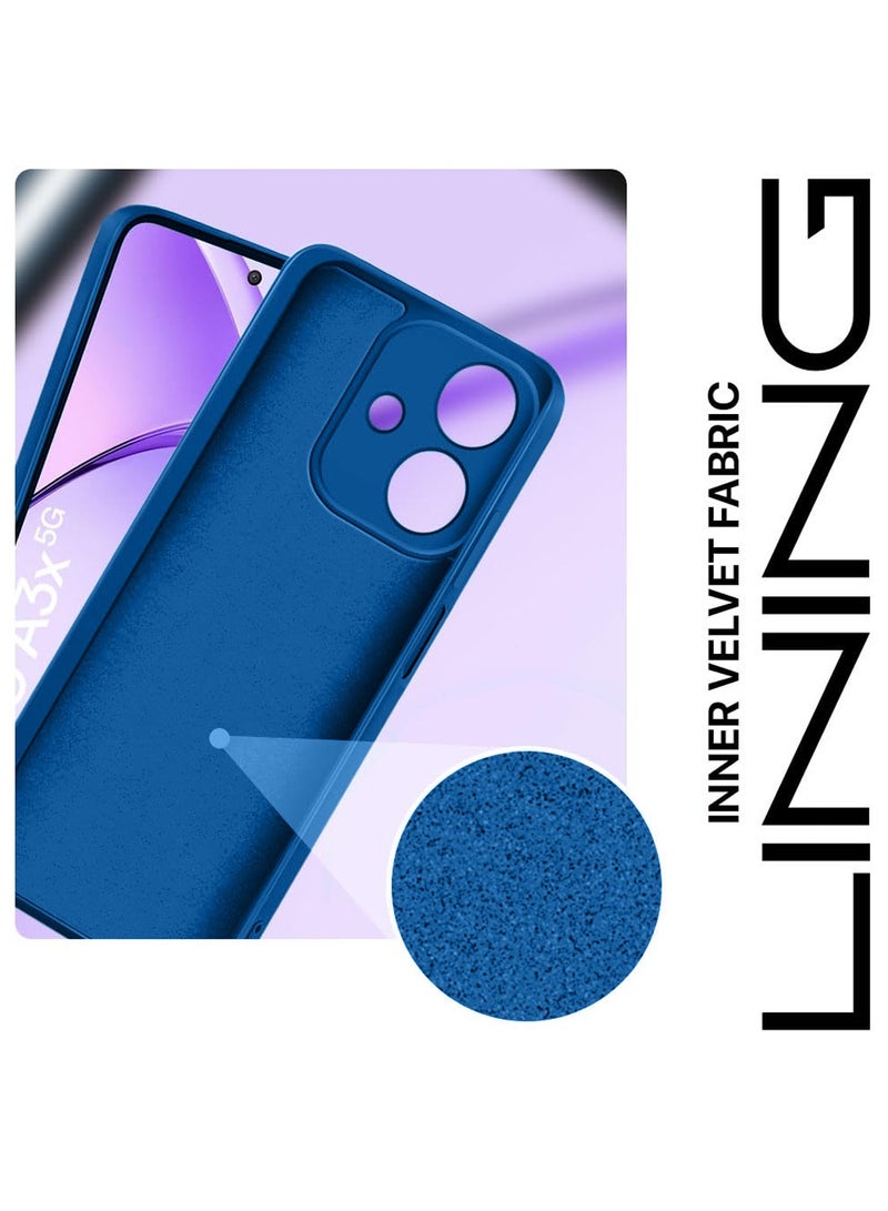 Wtech Oppo A3x 5G 2024 Premium Liquid Silicone Case Cover - Navy Blue - Image 4
