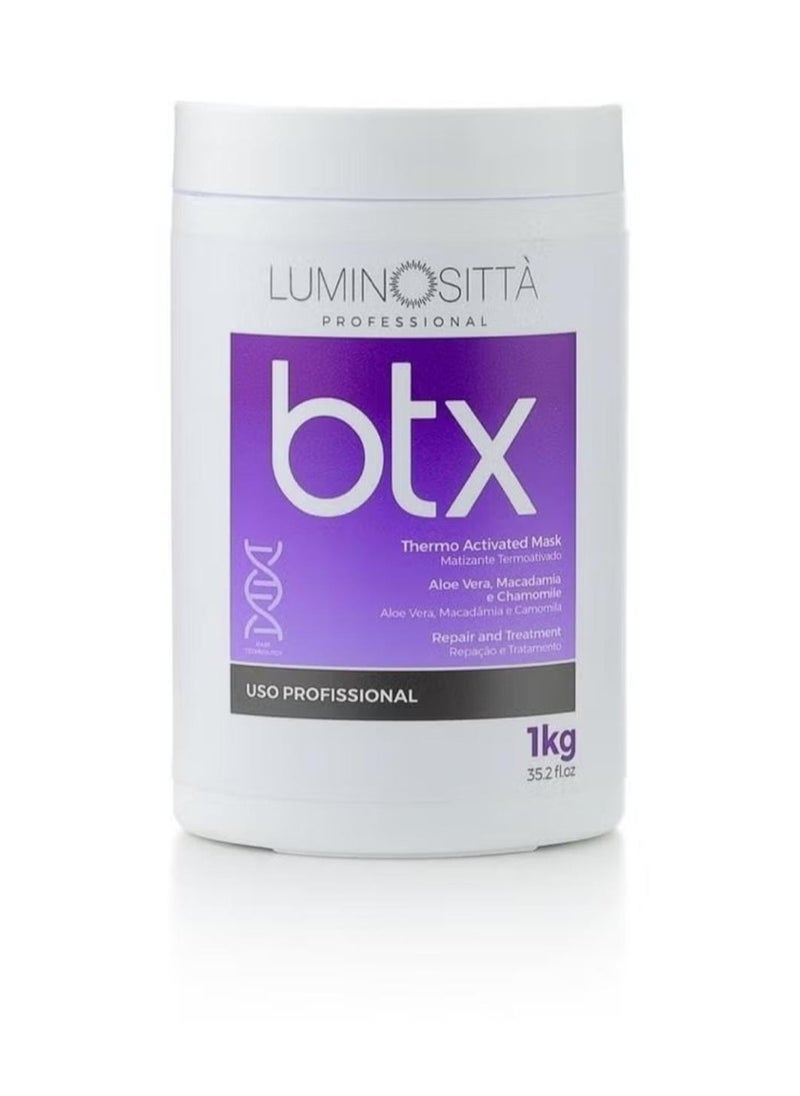 LUMINOSITTA Luminositta Botox is a hair softener that reconstructs damaged hair It contains aloe vera oil macadamia oil chamomile flower oil and a group of amino acids It deeply moisturizes and nourishes  - Image 1
