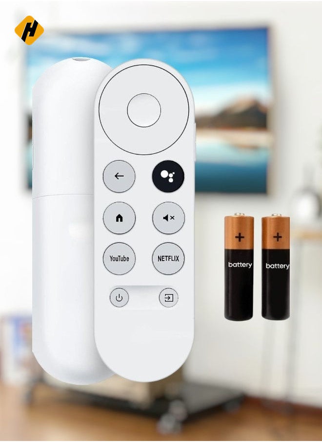 HuHa "Replacement Remote Control for Google Chromecast 4K Streaming Media Player – Compatible with GA01919-US, GA01920-US, GA01923-US (White)"  - Image 2