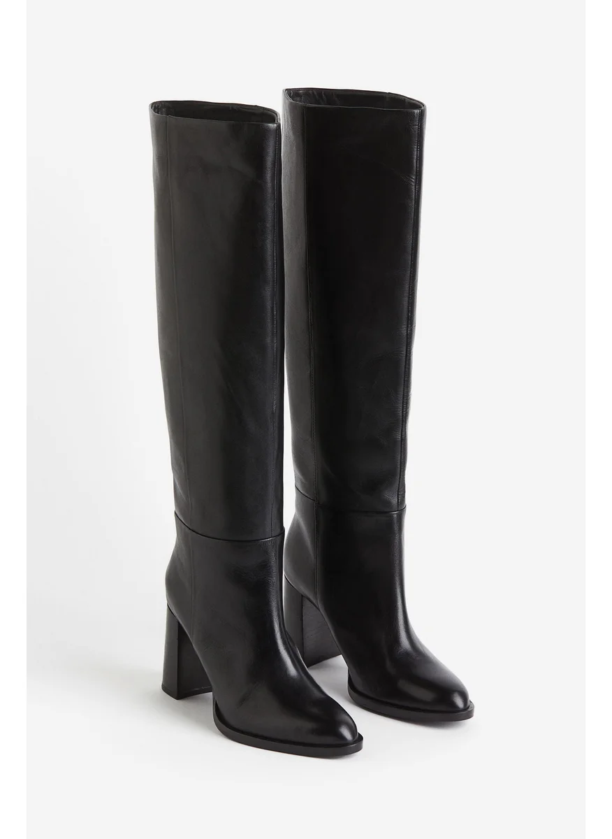 اتش اند ام Knee-High Leather Boots