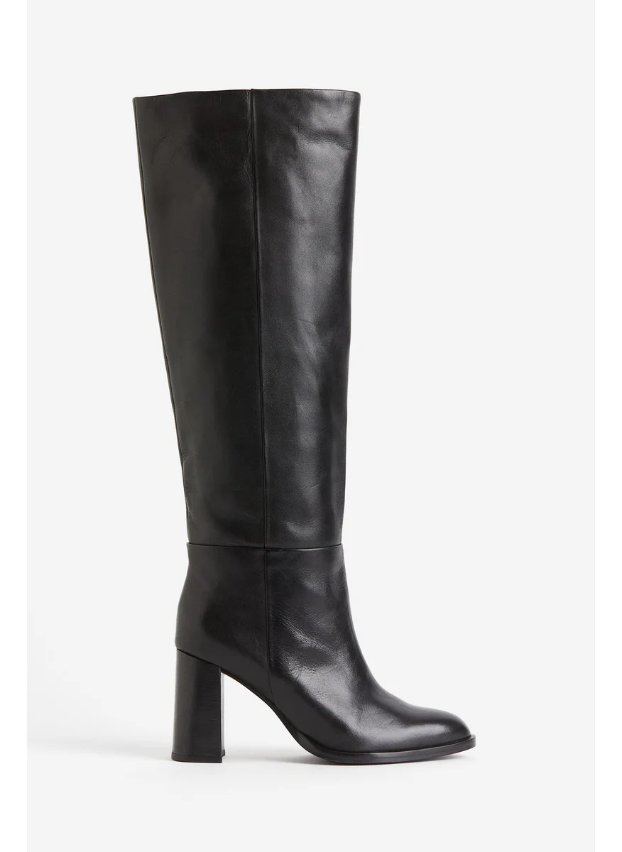 اتش اند ام Knee-High Leather Boots
