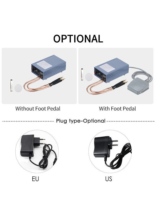 Generic - Generic Spot Welder 5000W High Power Handheld Spot Welding Machine Portable 0-800A Current Adjustable Welders for 18650 Battery EU Plug - Image 1