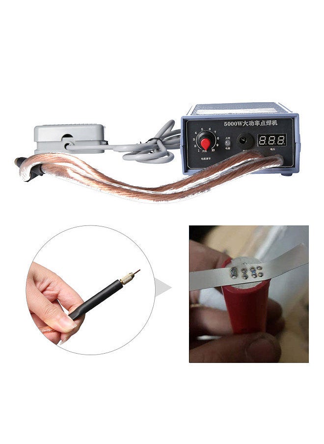 Generic - Generic Spot Welder 5000W High Power Handheld Spot Welding Machine Portable 0-800A Current Adjustable Welders for 18650 Battery EU Plug - Image 1