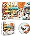 Blueforest Autumn Cafe Scene Puzzle for Adults 500 Pieces Colorful Street Jigsaw Puzzle with Letters on Back Fall City Street Landscape Challenging Puzzle Ideal for Family Game Nights Seniors 2315 - Image 4