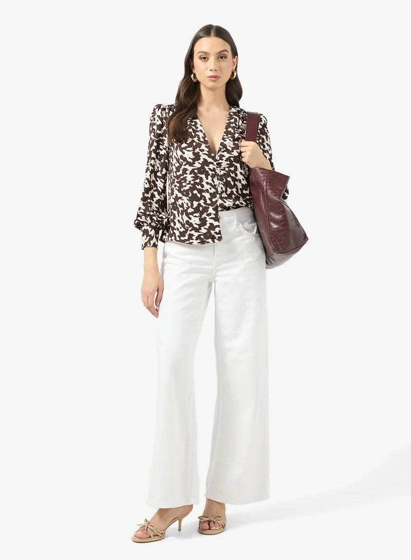 ONLY  ONLCATY THALIA LIFE LS V-NECK TOP for Women | Best Price UAE