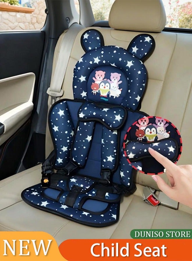 Loquat Starry Sky Regular Edition Portable Breathable Child Seat Cushion,Cushion Suitable For Stroller,Child Safety Seat,Baby Seat Pad Liner For Stroller Soft Cotton Baby Stroller Cushion,Baby Carriage Cus - Image 1