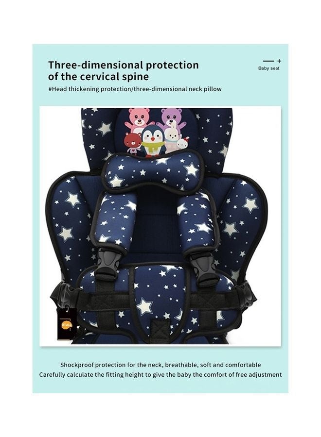 Loquat Starry Sky Regular Edition Portable Breathable Child Seat Cushion,Cushion Suitable For Stroller,Child Safety Seat,Baby Seat Pad Liner For Stroller Soft Cotton Baby Stroller Cushion,Baby Carriage Cus - Image 3