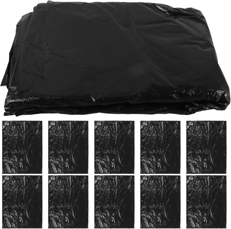 Thickened Black Garbage Bags 80x100cm 25pcs Bathroom and Office Trash Can Liners Sturdy Wastebasket Bags for Home and Kitchen Use - Image 1