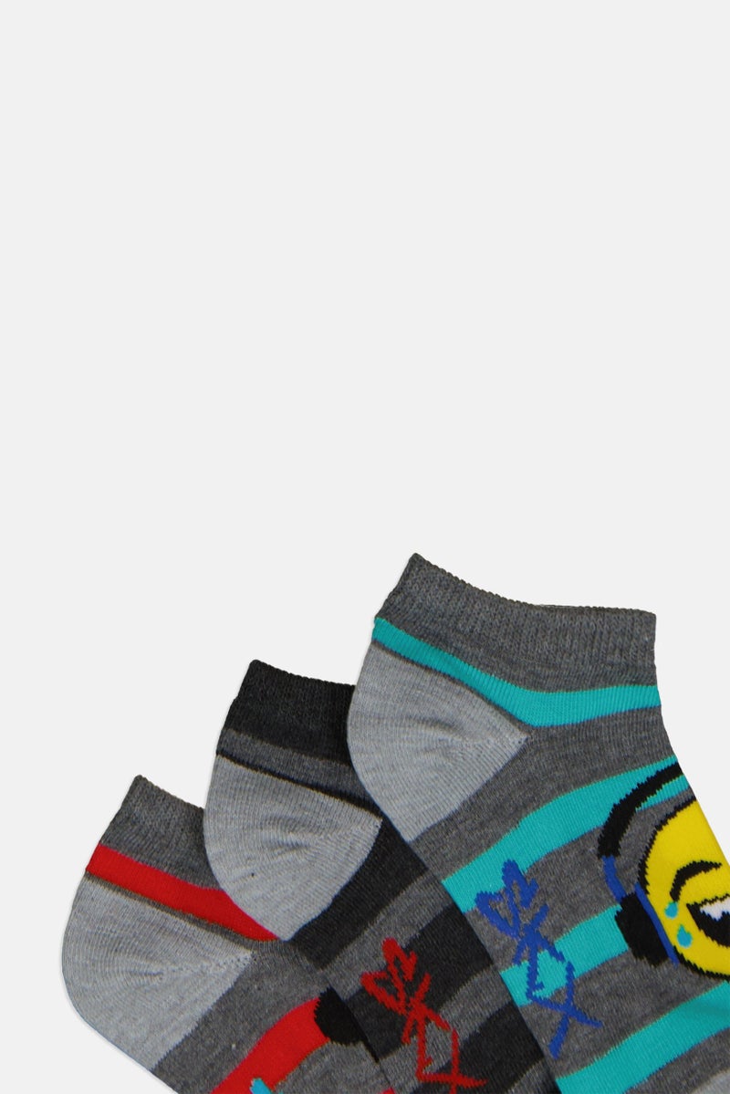 SKECHERS Kids Boy 6 Pairs Brand Logo Low Cut Socks, Multicolor - Image 2