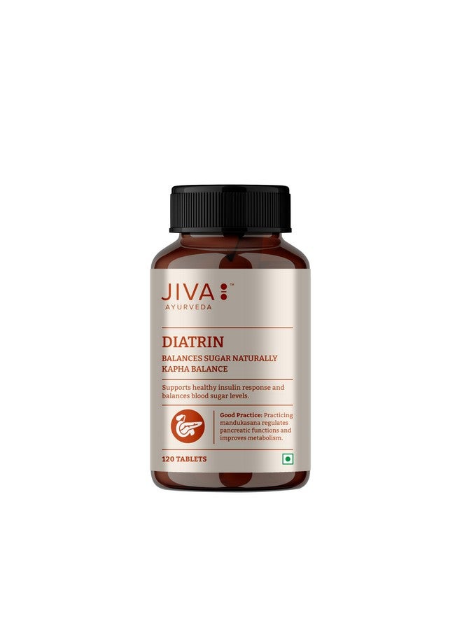 Jiva Diatrin Tablets 500mg | 100% Ayurvedic Formulation | Manages Blood Sugar Levels, Improves Metabolism & Strengthens the Pancreas | Balances Tri-Dosha- 120 Tablets (Pack of 2) - Image 2