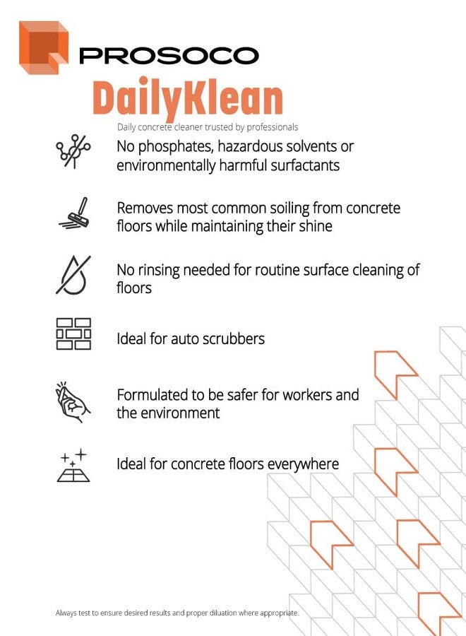 Prosoco DailyKlean | Economical daily maintenance cleaner for concrete floors - Trusted by Professionals (1-Gallon) - Image 4