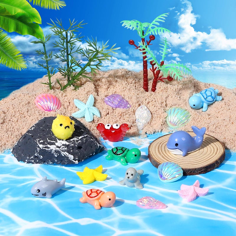 LOVEXIRAN 160pcs Mini Resin Animals Mini Animals Figures to Hide Tiny Resin Animal for Dollhouse Accessories and Aquarium Decor - Image 5