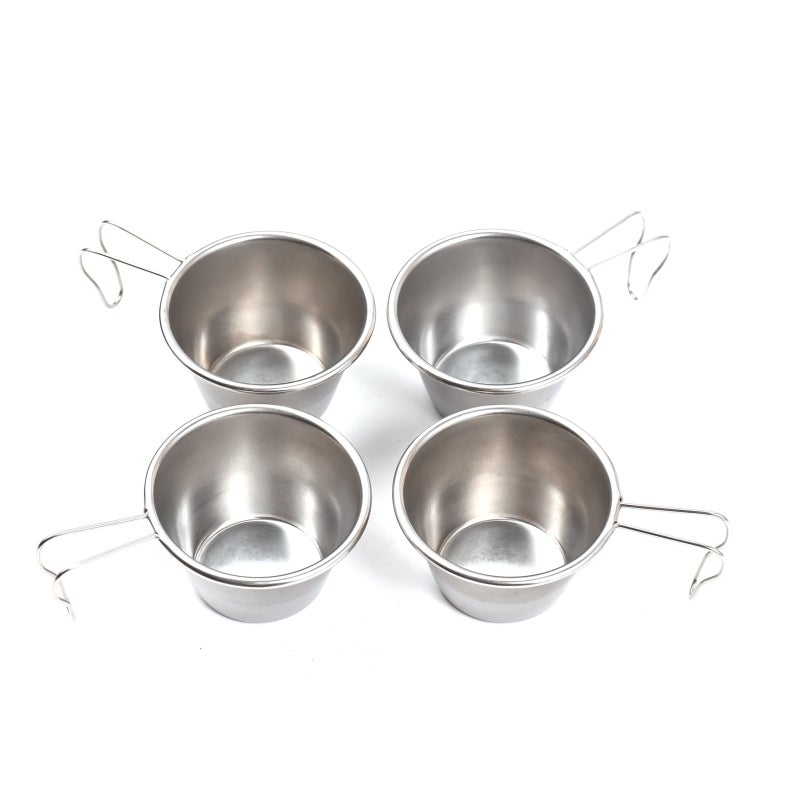 Sierra Cup 30ML Durable 304 Stainless Steel - Foldable Handle Direct Fire Safe Cup for Outdoor Travel Camping - Image 1
