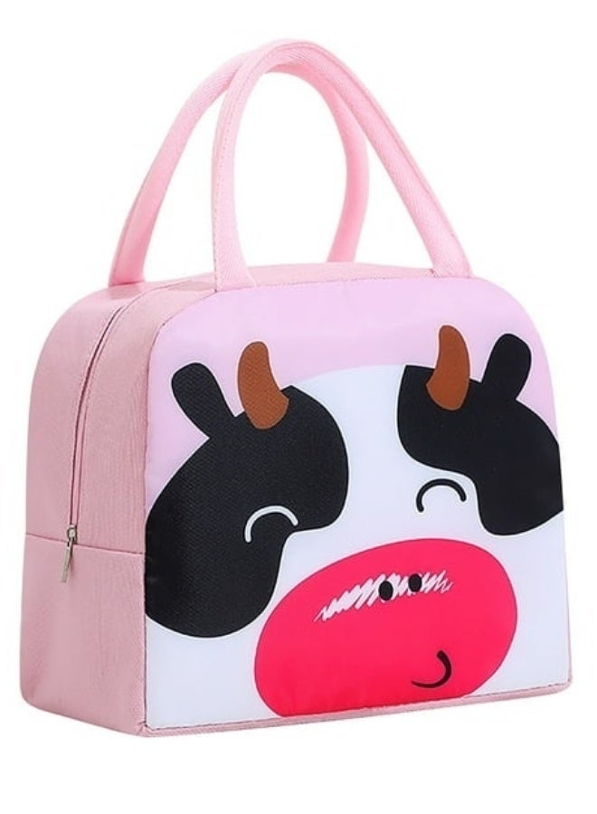 Insulated lunch bag for keeping things cool, children's lunch bag, portable thermal leakproof food organizer (23 x 14 x 19 cm), foldable waterproof bag, suitable for school, travel, picnics and beach (random shape) - Image 1