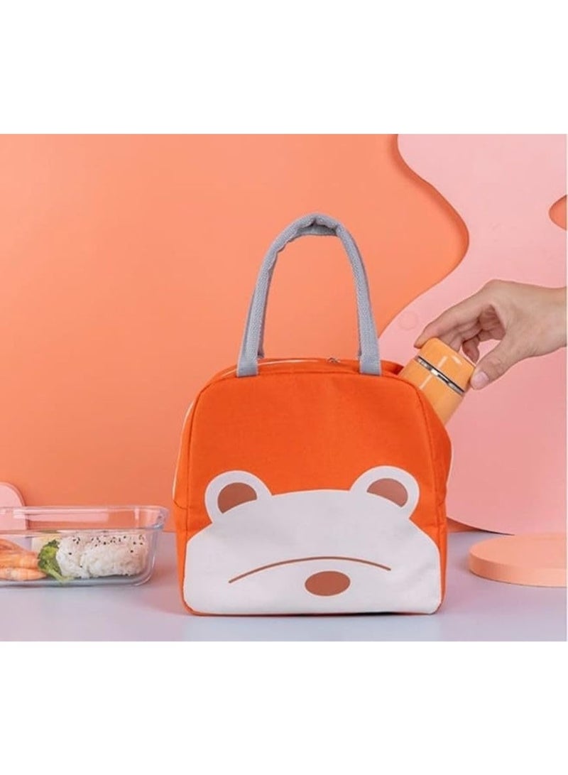 Insulated lunch bag for keeping things cool, children's lunch bag, portable thermal leakproof food organizer (23 x 14 x 19 cm), foldable waterproof bag, suitable for school, travel, picnics and beach (random shape) - Image 5