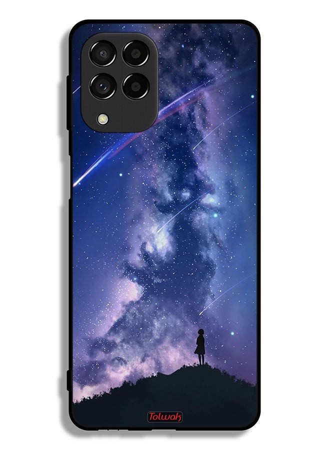 Tolwak Samsung Galaxy M53 Protective Case Cover Moving Stars - Image 2