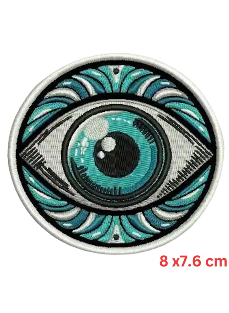 Project Nomad Project Nomad Velcro Hook Patch, Tacti-Cool DUBAI  Collection, Protection Eye  for bag/vest, tech gadgets for kids & adults, for school backpack, for pencil case, for gym bag, gift for men/women  - Image 1