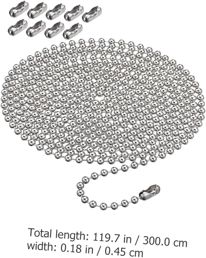 Ceiling Fan Pull Chain Extender Metal With Connectors Durable Height Adjustable - Image 3