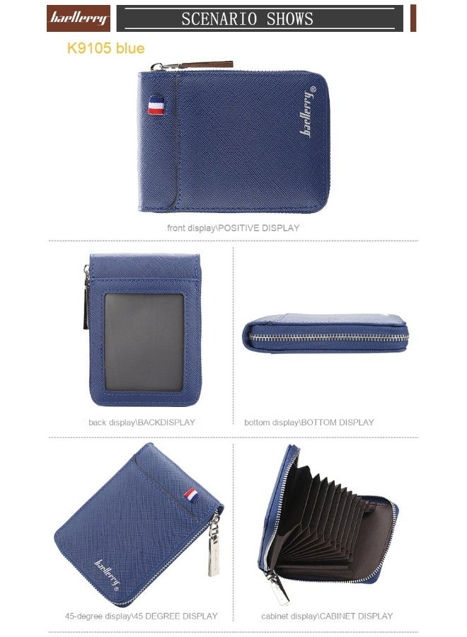 baellerry Men's Wallet Card Bag Creative Multi-card Organ Card Sleeve Credit Card Bag Coin Wallet  - Image 3
