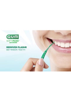 Gum SUNSTAR GUM Soft Picks Advanced Large Blister (30's) #651M30 - Gentle Dental Picks for Sensitive Teeth and Gums - Deep Cleaning and Comfortable Interdental Brushes for a Healthy Smile  - Image 2
