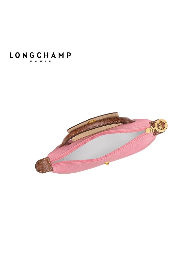Longchamp - Women's small handbag, tote bag, shoulder bag, pink classic style - Image 1
