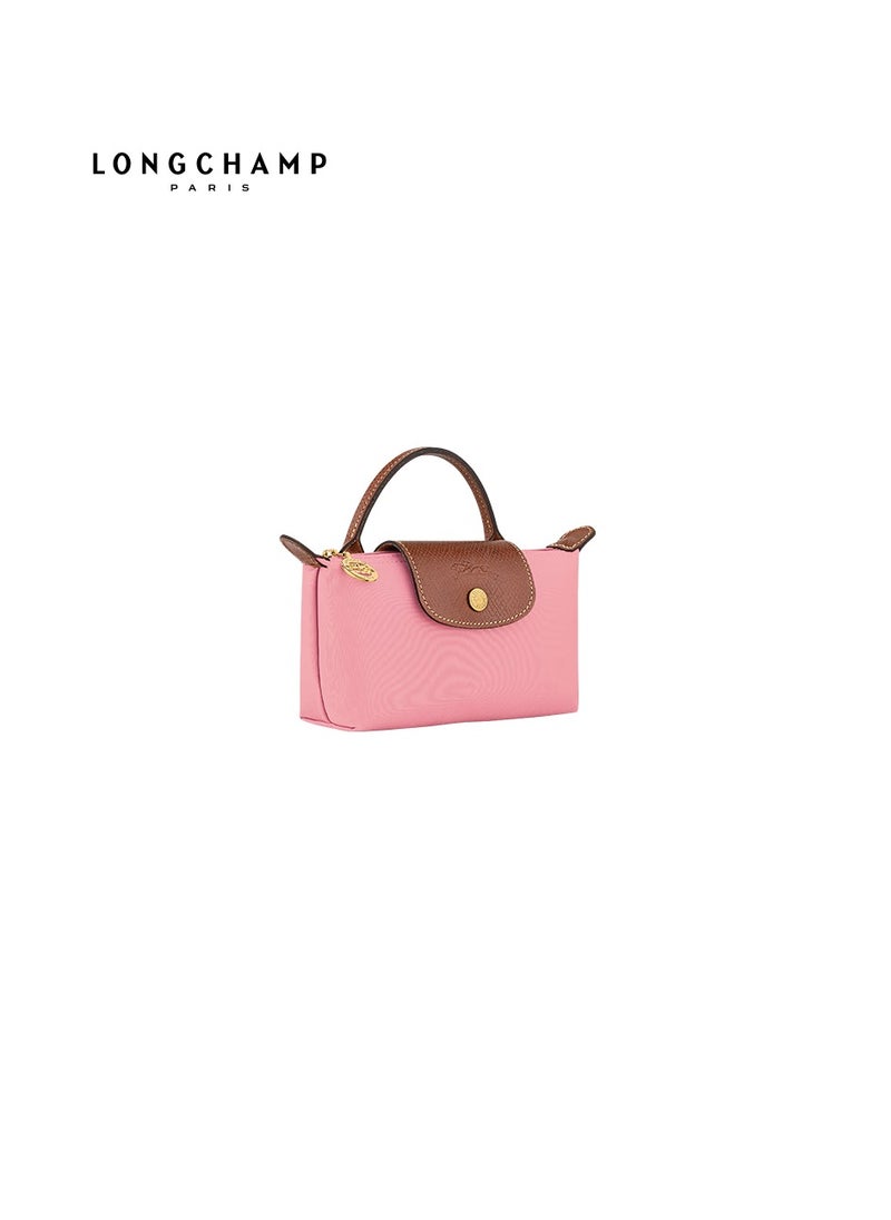 Longchamp - Women's small handbag, tote bag, shoulder bag, pink classic style - Image 1