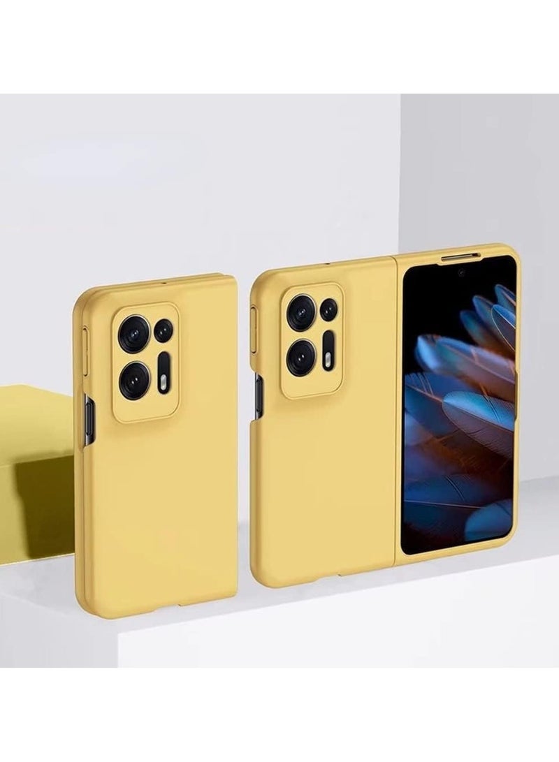 عام غلاف هاتف متوافق مع هاتف OPPO Find N2 5G. هو غلاف فائق الرقة ومقاوم للسقوط، عبارة عن غلاف صلب من المادة PC مخصص لـ OPPO Find N2.