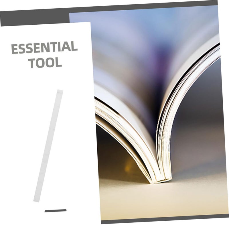 White Bookbinding Glue Strips 29x1 5cm 10pcs for Repairing Books Contracts Textbooks Thermal Adhesive Quick Binding Long Lasting - Image 3