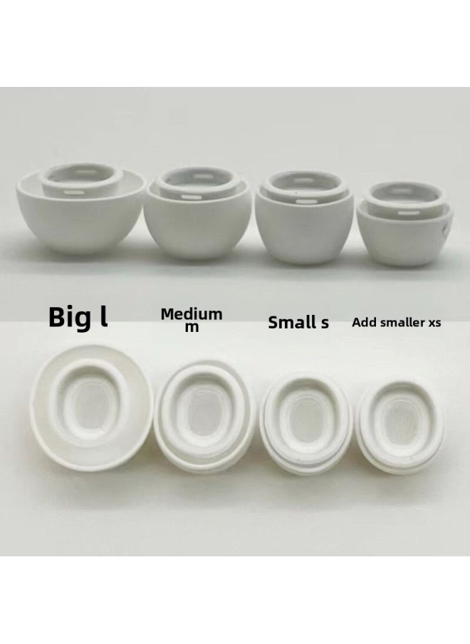 Generic - For AirPods Pro2 Bluetooth Digital Headset Silicone Earplugs For Apple Wireless Replacement Silicone Ear Cap Wholesale-Color:White Small Size-no Pressure Relief Hole - Image 1