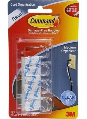 3M 17301-CLR Command Medium Cable Organizer 