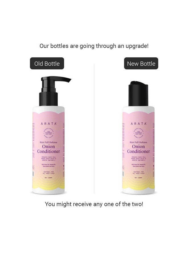 أراتا بلسم البصل لمنع تساقط الشعر - 200 مل يجعل الشعر ناعمًا وحريريًا على الفور بزيت البصل وزيت اللوز وزبدة الشيا والأملا، 1 عبوة - Image 2