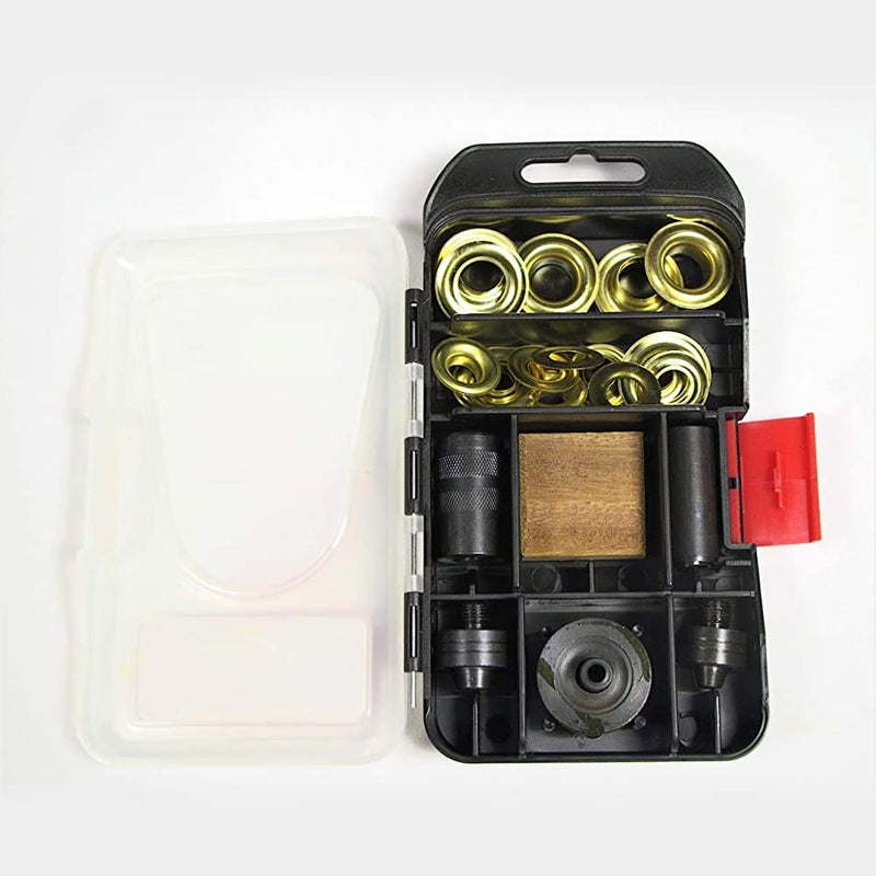 ارو تتضمن مجموعة أدوات Arrow Gk1238 حلقات معدنية مقاس 3/8 بوصة و1/2 بوصة لأغطية حمام السباحة القماشية الشراعية والمزيد - Image 5