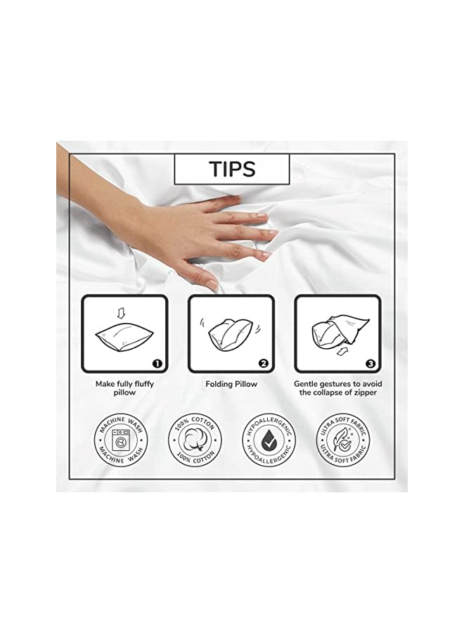 Zaboon DONETELLA Cushion Cover , 45x45 cm (18x18 inch) Throw Pillowcase With Beautiful Embroidered Oblong Stripe Cushion Case, Suitable For Sofa Bed Living Room And Couch (Without Filler) (Blue) - Image 3